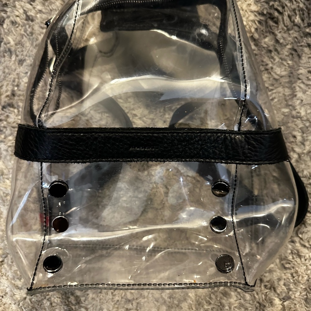 Hammitt Clear Transparent Backpack with Black Accents